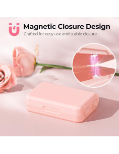 Organizador de Pastillas Diario AUVON Rosa Compacto 7 Compartimentos 2