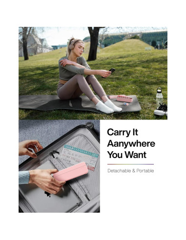 Organizador Semanal de Pastillas KERTSSY Rosa 7 Días 18.4x6x4cm