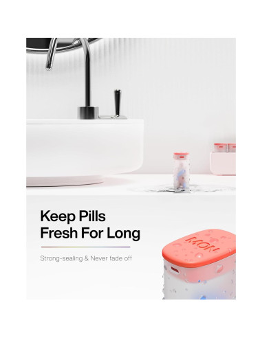 Organizador Semanal de Pastillas KERTSSY Rosa 7 Días 18.4x6x4cm