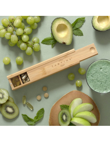 Organizador Semanal de Pastillas de Bambú Tabtime - 7 Días