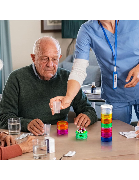 Organizador de Pastillas Apilable Sieral 7 Días 7 Compartimentos Organizador de Pastillas Apilable Sieral 7 Días 7 Compartimentos