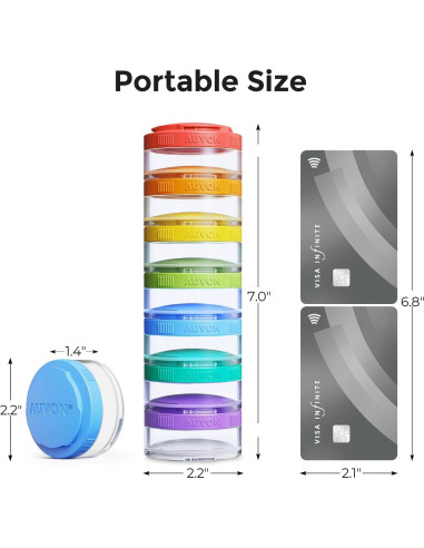 Organizador de Pastillas AUVON Semanal Extra Grande 7 Días