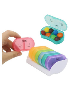 Organizador de Pastillas Diarias HRX 7 Días 14 Compartimentos