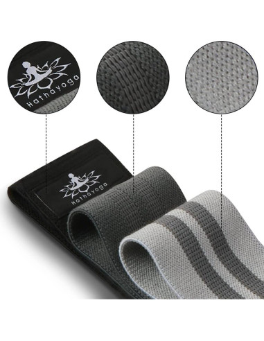 Banda de Resistencia Grande Hatha Yoga 3 Niveles 36.83 cm