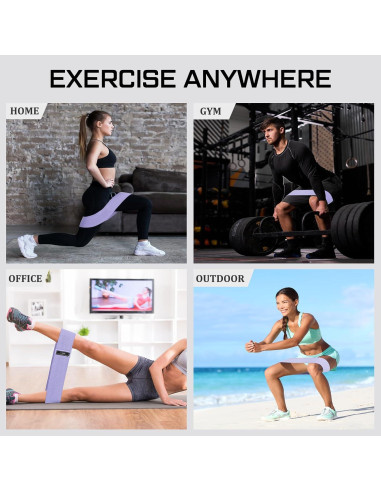 Juego de 12 Bandas de Resistencia Lenwen para Ejercicio