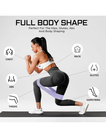 Juego de 12 Bandas de Resistencia Lenwen para Ejercicio