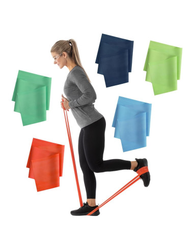 Bandas de Resistencia Sammons Preston 5pk Sin Látex 1.52m