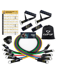 Juego de Bandas de Resistencia COFOF 10-150LBS con Mangos