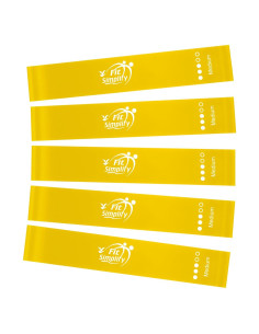 Set de 5 Bandas de Resistencia Fit Simplify Amarillo 30.48 cm