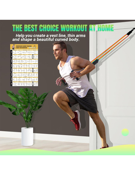 Juego de Bandas de Resistencia COFOF 10-150LBS con Mangos