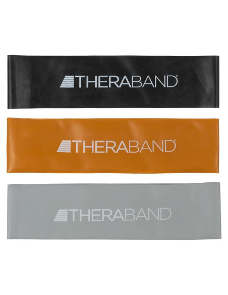 Bandas de Resistencia THERABAND en Bucles 30.48 cm - Set de 3