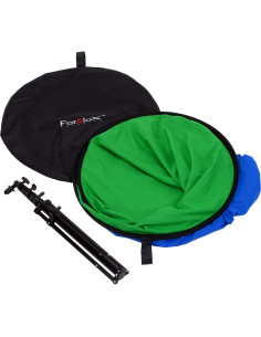 Fondo Colapsable Fotodiox 1,52x2,13m Verde y Azul 2-en-1 2