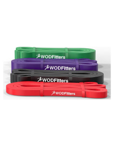 Banda de Resistencia WODFitters - Conjunto de 4 Bandas para Fitness