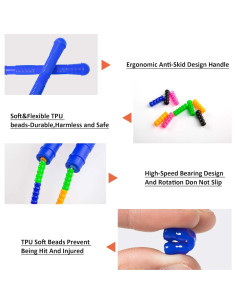 Cuerda de Salto Doble Holandesa Hipeakboo 4.88 m 2 Paquetes 2