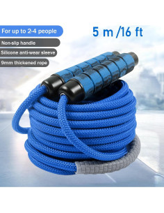 Cuerda de Saltar Ajustable AIRLAXER 5m Doble Holandesa Azul 2