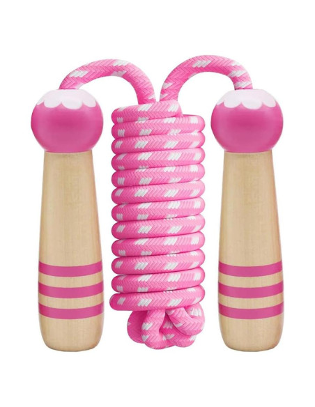 Cuerda de Saltar Ajustable Homello para Niños - Mango de Madera