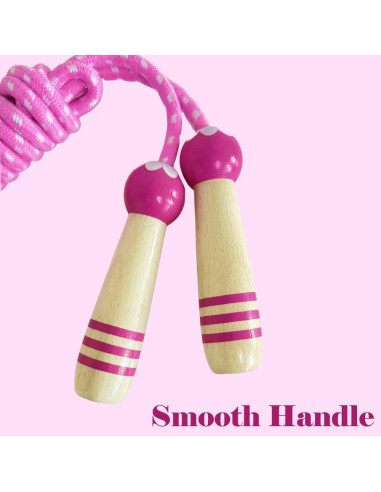 Cuerda de Saltar Ajustable Homello para Niños - Mango de Madera