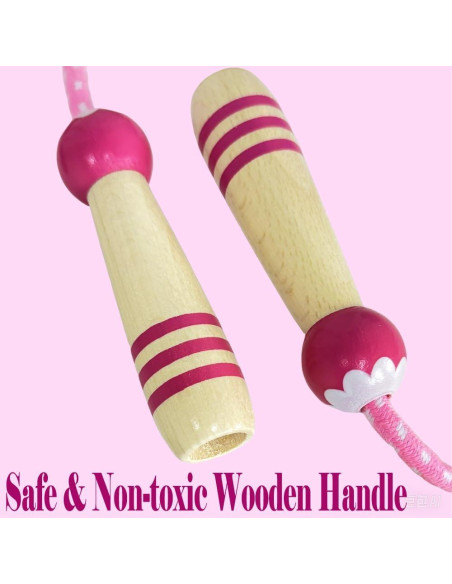 Cuerda de Saltar Ajustable Homello para Niños - Mango de Madera