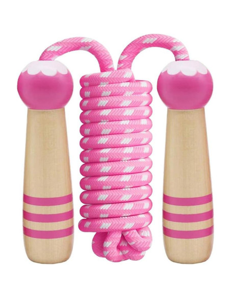 Cuerda de Saltar Ajustable Homello para Niños - Mango de Madera