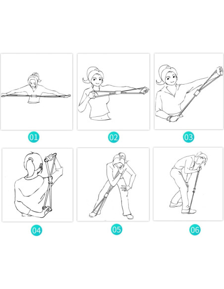 Banda de Resistencia AIYAYI para Yoga y Estiramiento - Ligera