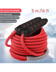 Cuerda de Salto Ajustable AIRLAXER 5m Doble Dutch Roja 2