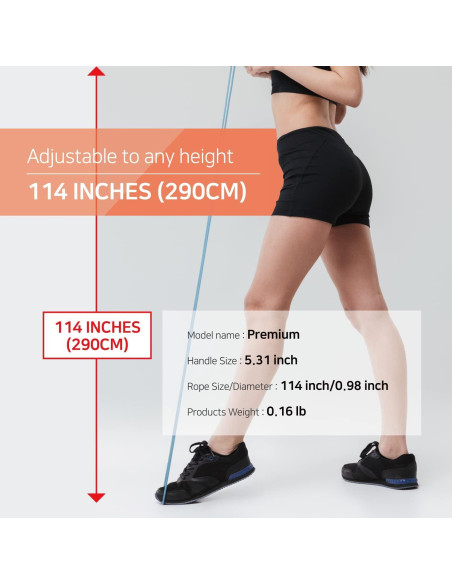 Cuerda de Salto KSY JUMP ROPE S700 Ajustable 290 cm Oro