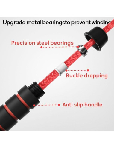 Cuerda de Salto Ajustable AIRLAXER 5m Doble Dutch Roja