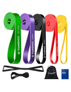 Bandas de Resistencia TOMSHOO 7 en 1 con Mangos y Ancla