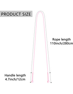 Paquete de 4 cuerdas de salto ajustables YaysaShop 280cm 2