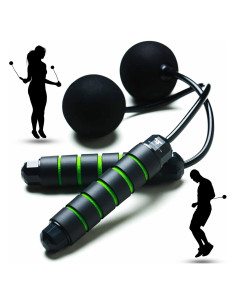 Cuerda de Salto Sin Cable TugSport con Peso - Ajustable y Antideslizante