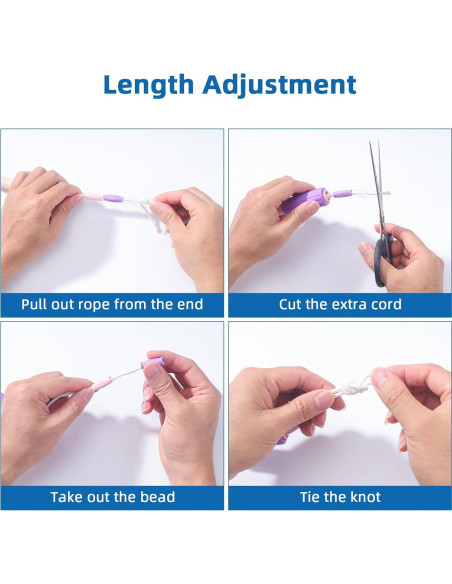 Paquete de 20 cuerdas de saltar YVDNHP ajustables 2.71m