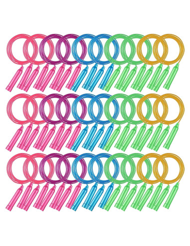 30 Cuerdas de Saltar Yunsailing Ajustables 2.29m Multicolor
