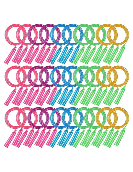 30 Cuerdas de Saltar Yunsailing Ajustables 2.29m Multicolor