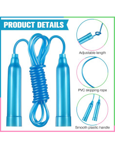 30 Cuerdas de Saltar Yunsailing Ajustables 2.29m Multicolor 2