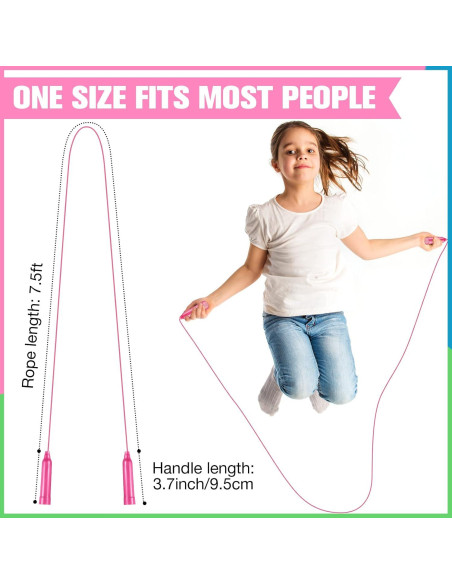30 Cuerdas de Saltar Yunsailing Ajustables 2.29m Multicolor