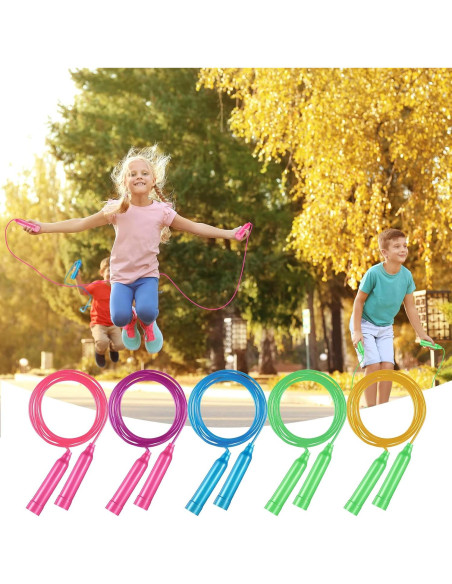 30 Cuerdas de Saltar Yunsailing Ajustables 2.29m Multicolor