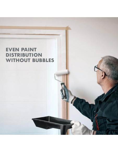 Kit de Rodillos de Pintura de Espuma Remolika 6 Piezas 10.16 cm