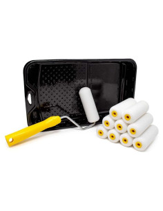 Kit de Pintura FoamPRO 4" Acabador Fino con Bandeja y Rodillos