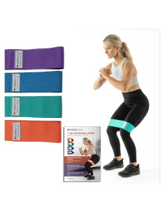 Bandas de Glúteos THERABAND - Juego de 4 con Resistencia