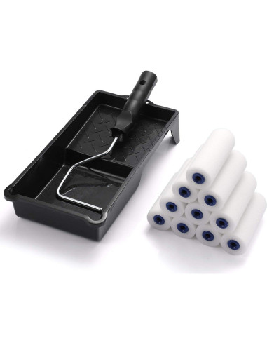 Juego de Rodillos de Pintura de Espuma NJ 4" (10.16 cm) 12 Piezas