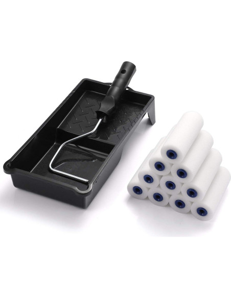 Juego de Rodillos de Pintura de Espuma NJ 4" (10.16 cm) 12 Piezas