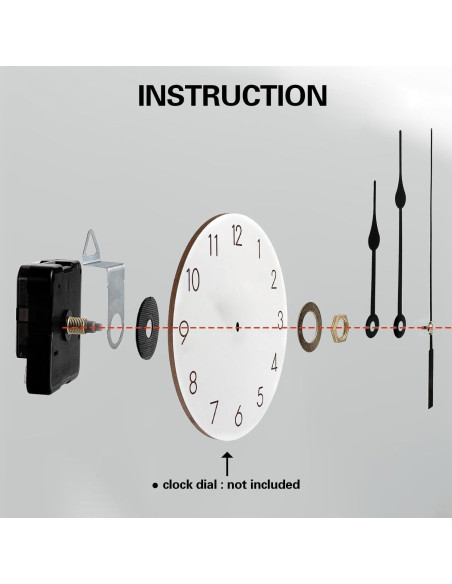 Movimiento de Reloj de Cuarzo Timelike con Manecillas DIY