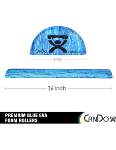 Rodillo de Espuma EVA CanDo Semi-Circular 15 cm x 91 cm 2