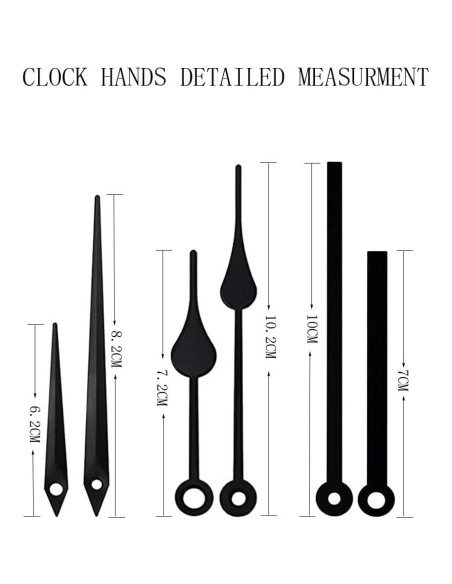Movimiento de Reloj de Cuarzo Timelike con Manecillas DIY