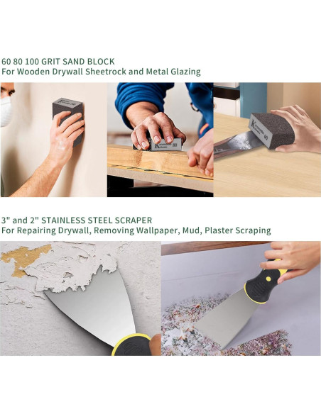 Kit de Rodillos de Pintura 19 Piezas Ozzagar - 4" Rodillo, Brochas y Más