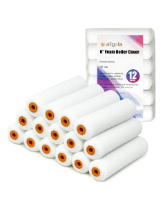 Rodillos de Espuma Allgala 6" (15.24 cm) Paquete de 12 Sin Pelusa