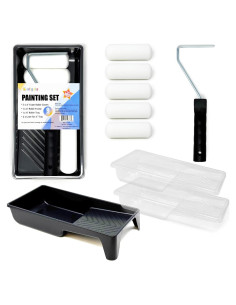 Kit de Rodillos de Pintura de Espuma Allgala 9 Piezas 4"