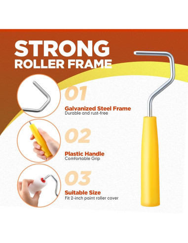 Kit de Rodillo de Pintura Leumoi 30 Piezas 2" con Bandeja