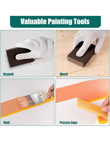 Kit de Rodillos de Pintura YiBaiBrush 19 Piezas 4" y 2"