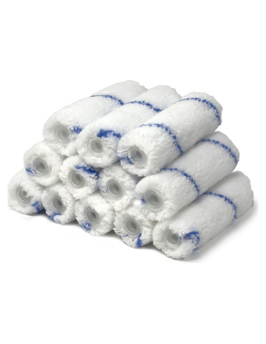 Cubiertas de Rodillo de Pintura Microfibra Allgala 4" - 12 Piezas